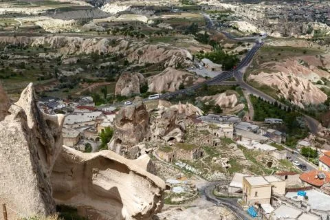 Uchisar Castle View Stock Photos