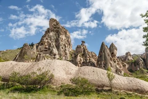 Uchisar Castle View Stock Photos
