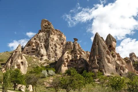 Uchisar Castle View Stock Photos