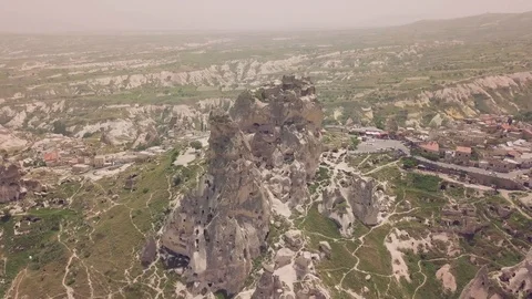 Uchisar caves in Cappadocia Stock Footage 90721471