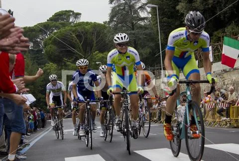 UCI Road World Championships. Toscana 2013.Sports, passion, colours and sound Stock Photos