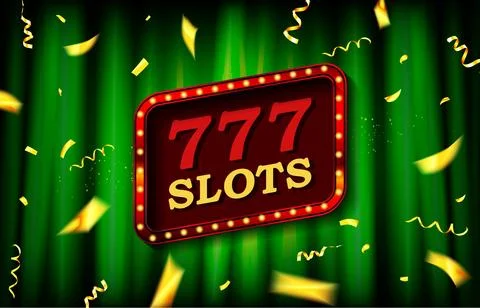 Ucky numbers 777 vector Stock Illustration