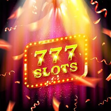 Ucky numbers 777 vector Stock Illustration