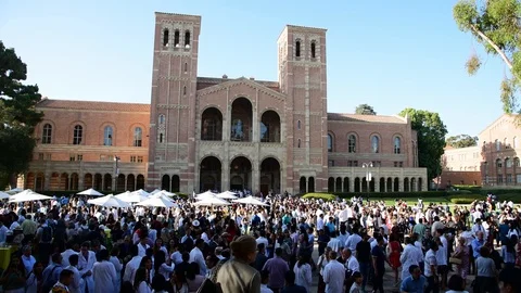 UCLA campus in the daytime Stock Footage 114022328
