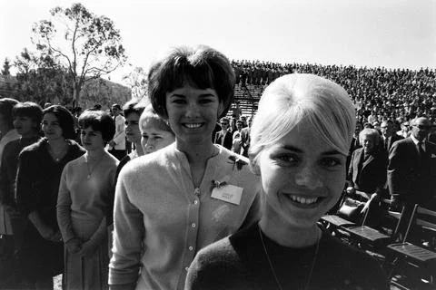 UCLA Students At Convocation, Los Angeles, California, USA Stock Photos