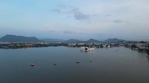Udaipur Lake Stock Footage 314966672