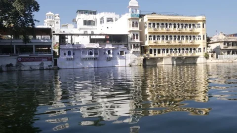 Udaipur lake in India Stock Footage 70863540