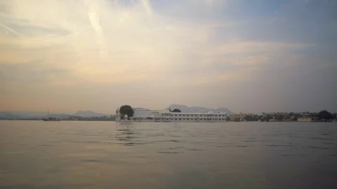 Udaipur lake view Stock Footage 111828154