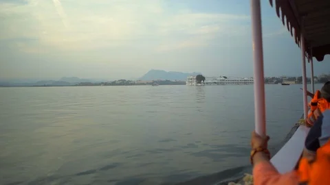 Udaipur lake view Video stock 111828193