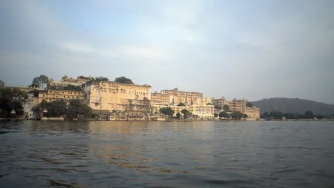 Udaipur lake view Video stock 111828629