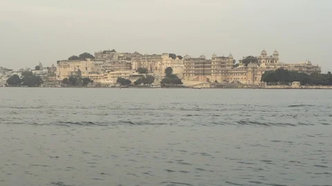 Udaipur lake view Video stock 111829414