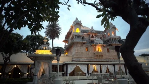 Udaipur lake view Stock Footage 111829791