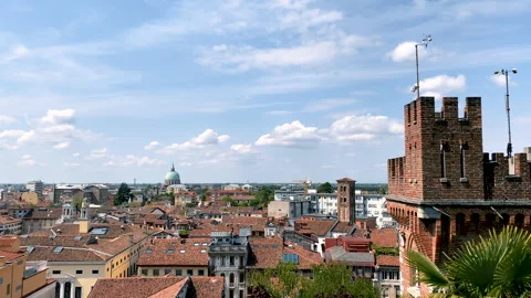 Udine panorama tilt up 스톡 동영상 194008523