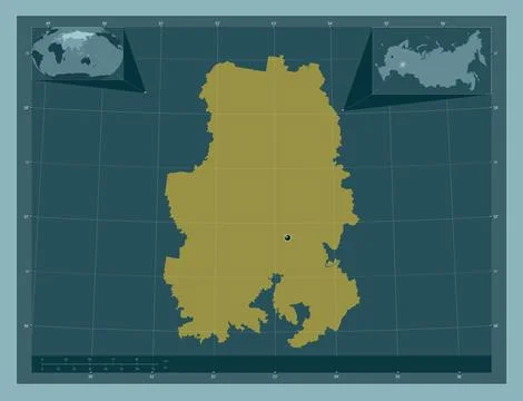 Udmurt, Russia. Solid color shape 库存插图