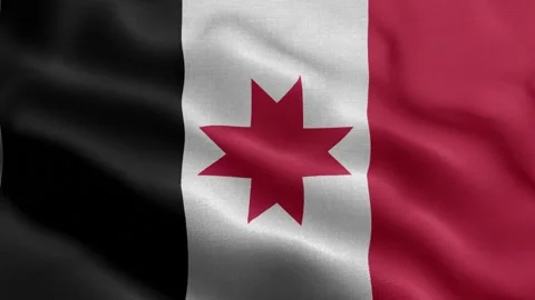 Udmurtia flag Front Stock Footage 318677676
