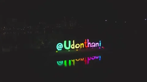 Udonthani park dron video Stock Footage 219028195