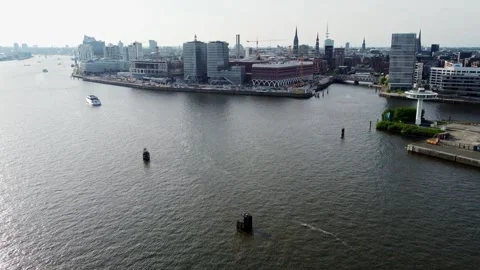 Ueberseequartier_Aerial / 4K Video stock 275578890