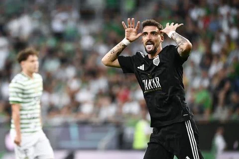 UEFA Champions League second qualifying round - Ferencvaros vs Noah, Budapest, H Stock Photos