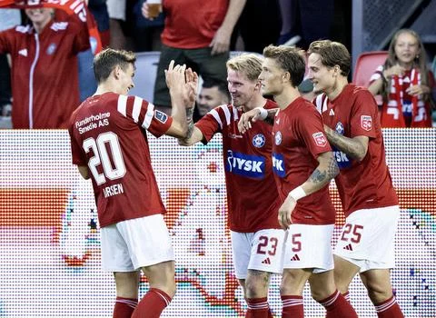 UEFA Conference League third qualifying round - Silkeborg IF vs KAA Gent, Denmar Stock Photos