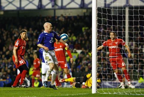 Uefa Cup 2nd Knockout Round. Everton V Fiorentina 2-0 (2-2 On Aggregate) Fiorent Stock Photos
