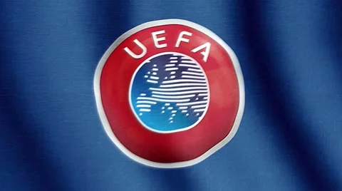 UEFA flag Vídeo Stock 51233632