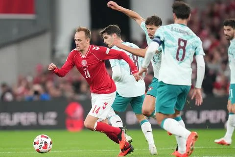 UEFA Nations League - Denmark vs Portugal, Copenhagen - 01 Oct 2026 Stock Photos