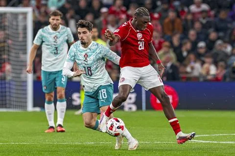 UEFA Nations League - Denmark vs Portugal, Copenhagen - 01 Oct 2026 Stock Photos