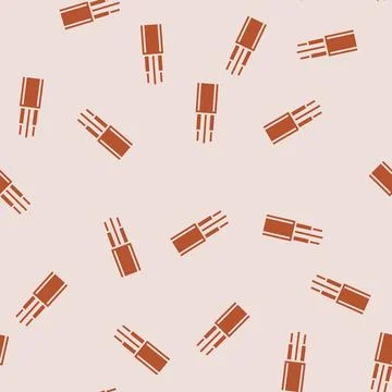 Uf underground feeder cable glyph seamless pattern Stock Illustration