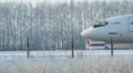UFA, RUSSIA - December 15: Aircraft at the airport in Ufa HD Footage