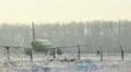 UFA, RUSSIA - December 15: Aircraft at the airport in Ufa HD Footage