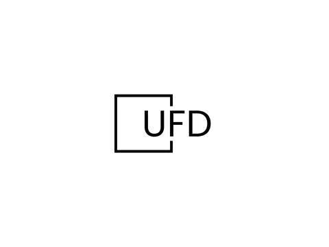 UFD letter initial logo design vector illustration Stock-Illustration