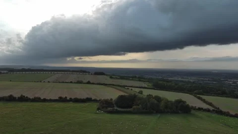 Uffington Storm clouds Stock Footage 251664566