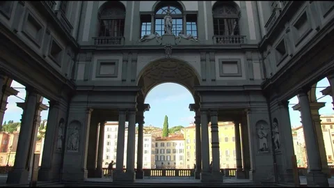 Uffizi Gallery Florence Stock Footage 81282557