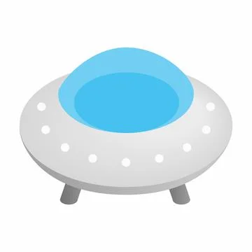 UFO 3d isometric icon Stock Illustration