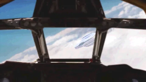 Ufo 8 bit. 3d animation Stock Footage 166264608