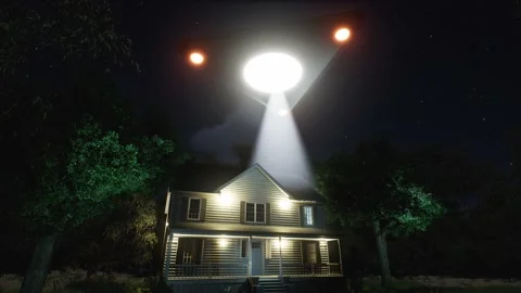 UFO Abduction 01 Video stock 161915826