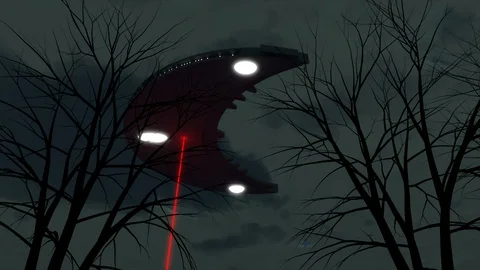 UFO Above Stock Footage 111544443