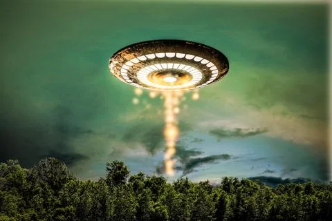 Ufo activity Stock Illustration