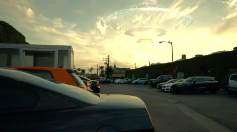 UFO alien spacecraft in the sky caught on camera Stock Footage 50382477