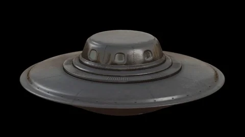 UFO with Alpha Channel Alien Flying Saucer Transparency 動画素材 84659351