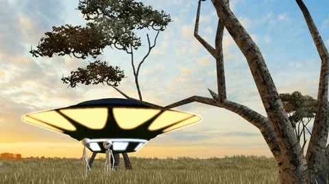 UFO and Aliens Stock Footage 34410679