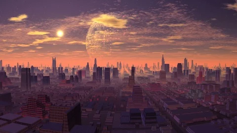 UFO Appears From Behind The Clouds Video stock 97431540