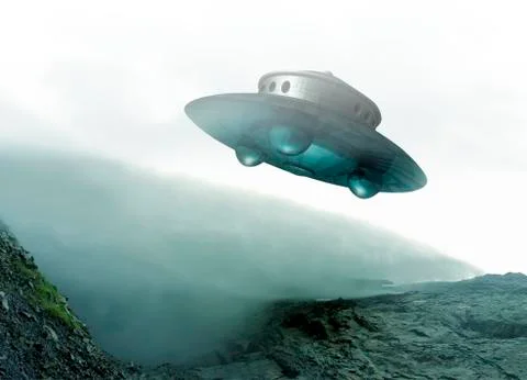 Ufo, artwork Stock Illustration
