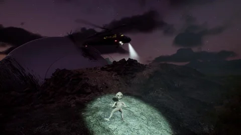 UFO Crash - Part. 03 Stock Footage 164117763