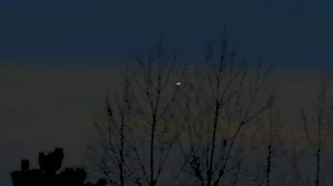 UFO Darting Around the Sky Video stock 46342104