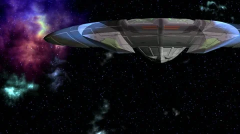 UFO in depths of space Stock Footage 11130110