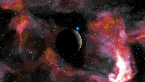 UFO in the Depths of Space Stock Footage 109160067