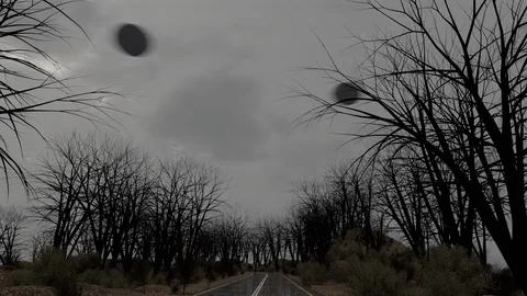 UFO Flyby Stock Footage 119938447