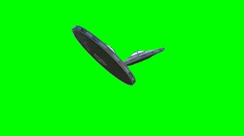 UFO flying animation 4b UHD Stock Footage