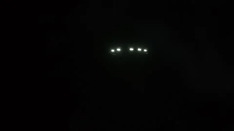 UFO Flying At Night, Extraterrestrial Alien Sighting Stock Footage 285429461